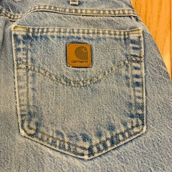 Vintage CARHARTT 80s 90s Jeans | 34 x 30 | Pants Workwear Work Wash Denim - Picture 12 of 14